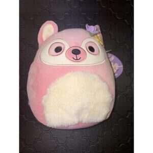 Squishmallow 8" Easter Ditty the Lemur with Flower PLUSH  NEW